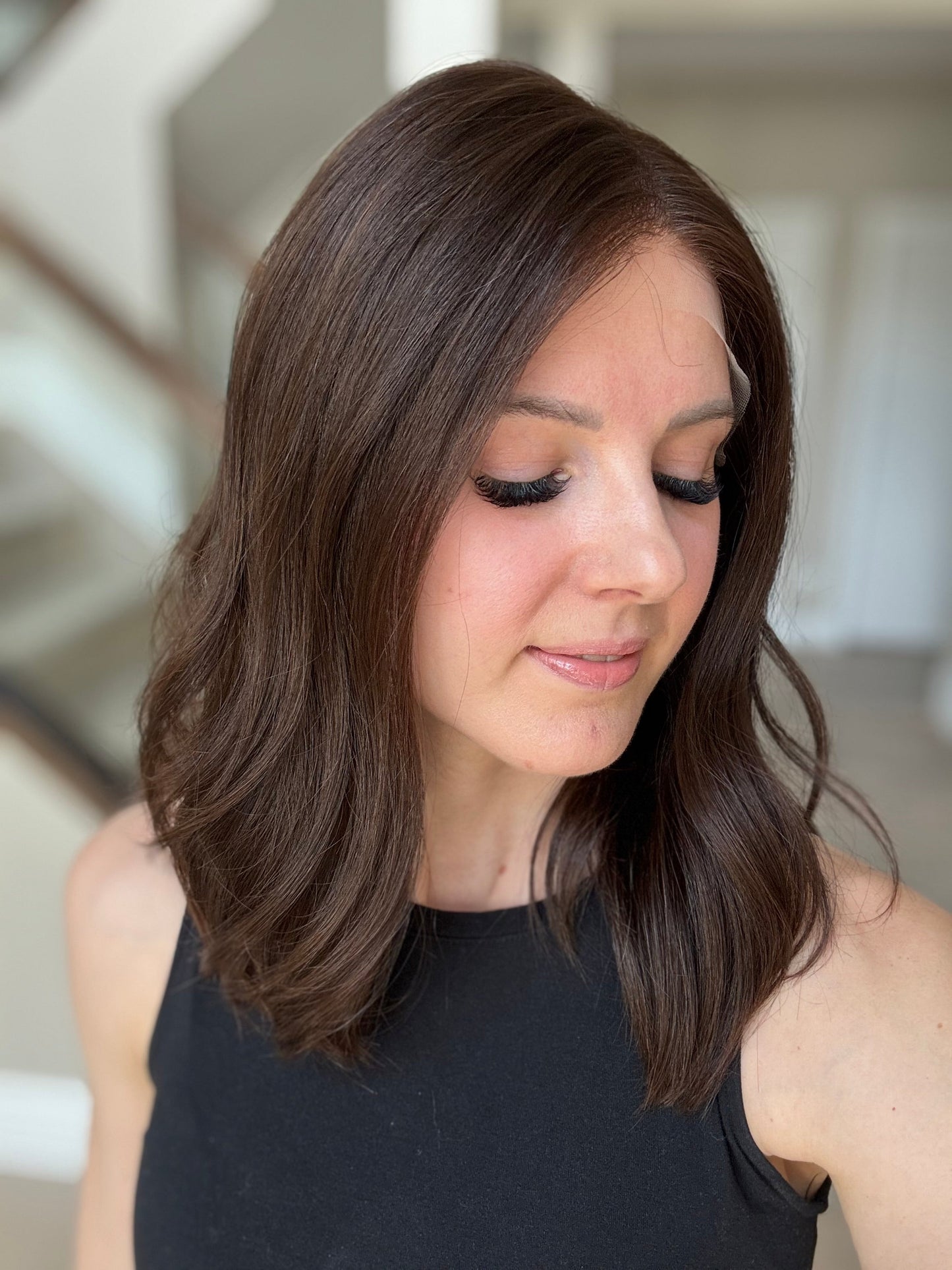 Euro Wig #9: 17" Dark Brown Luxury Cap (M)