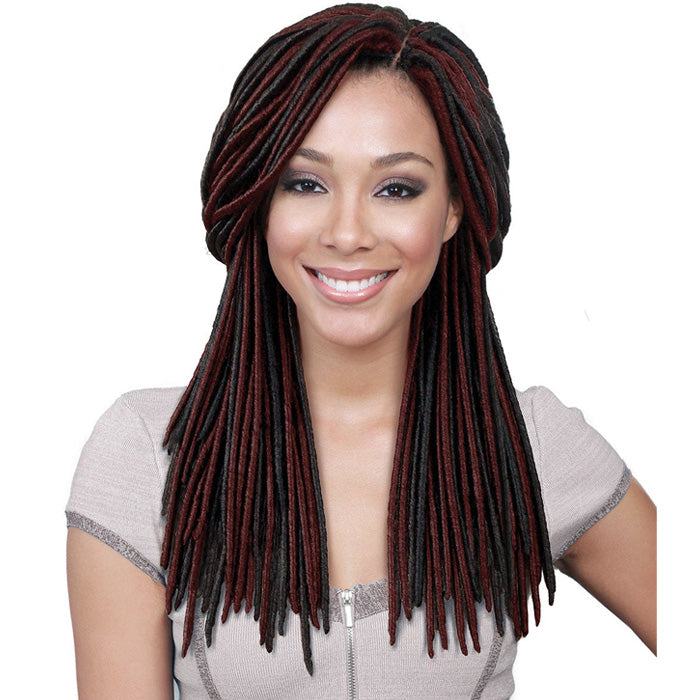 Bobbi Boss African Roots Pre-Looped Crochet Braids - BOMBA FAUX LOCS MANE 14"