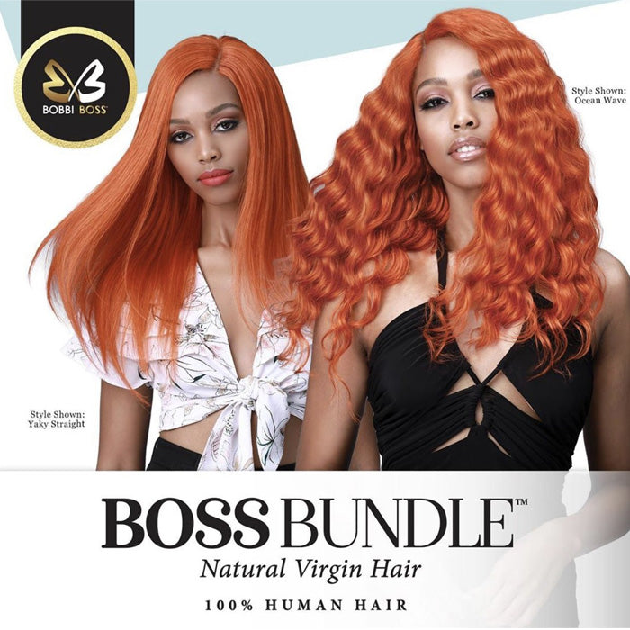 Bobbi Boss Bundle 100% Natural Virgin Hair Gold Level Weave - OCEAN WAVE 10-18"
