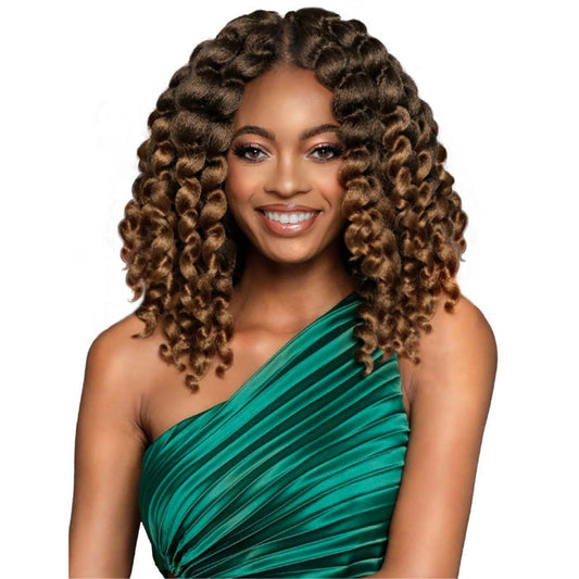 Bobbi Boss Pre-Looped Crochet Braids - BRAZILIAN BATON CURL 10" 2X