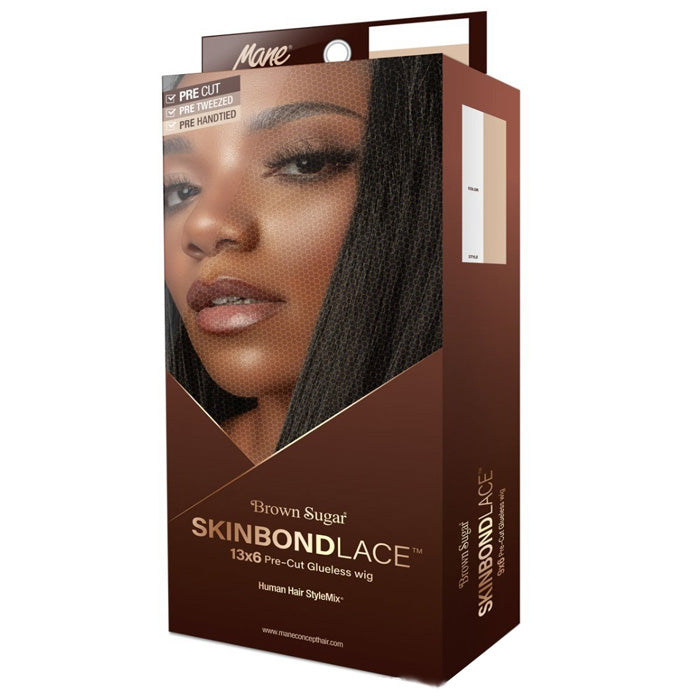 Mane Concept Brown Sugar SkinBond Lace Glueless Pre-Cut 13x6 HD Lace Front Wig - BSSB211 13x6 GLUELESS 07