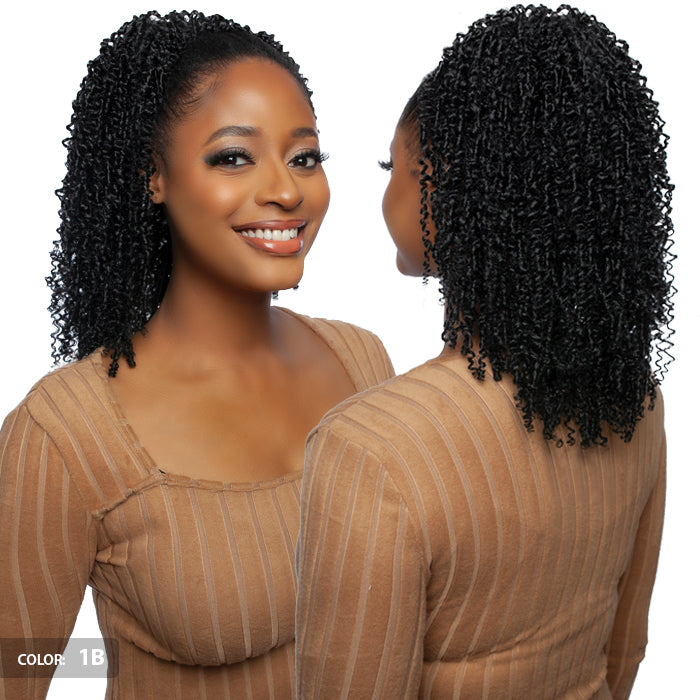 Brown Sugar Human Hair Blend Drawstring Ponytail - BSWNT17 BS YANKY TWIST WNT 14" - By Mane Concept
