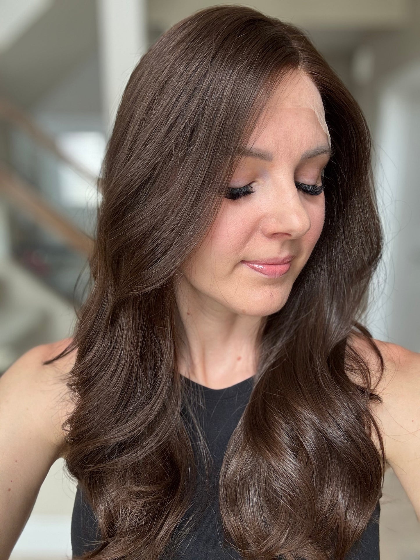 Euro Wig #13: 20" Medium Brown Luxury Cap (S)