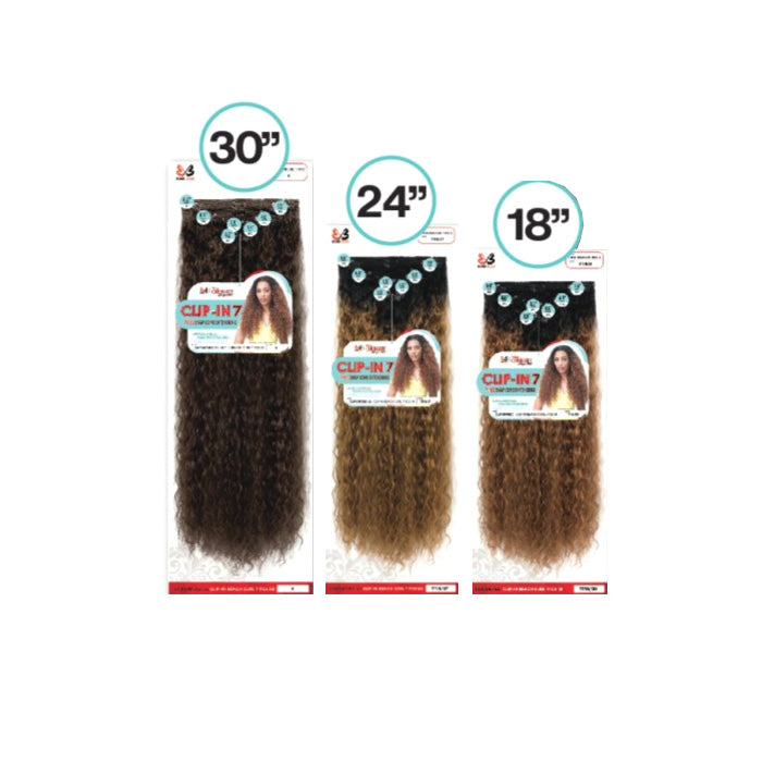 Bobbi Boss Miss Origin Clip-On Weave - BEACH CURL 7 PCS 18"