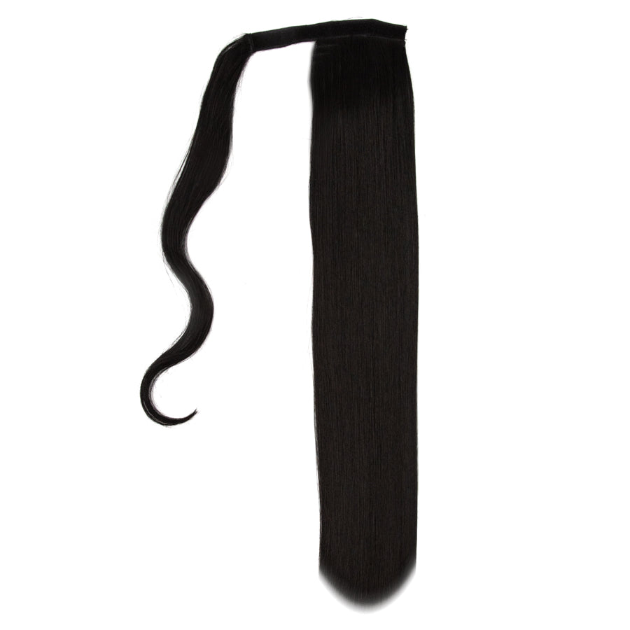 27" Ponytail Straight Clip-In Dark Colour