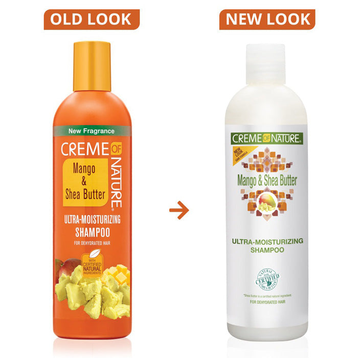 Creme of Nature Ultra-Moisturizing Shampoo For Dehydrated Hair - MANGO & SHEA BUTTER 12 oz