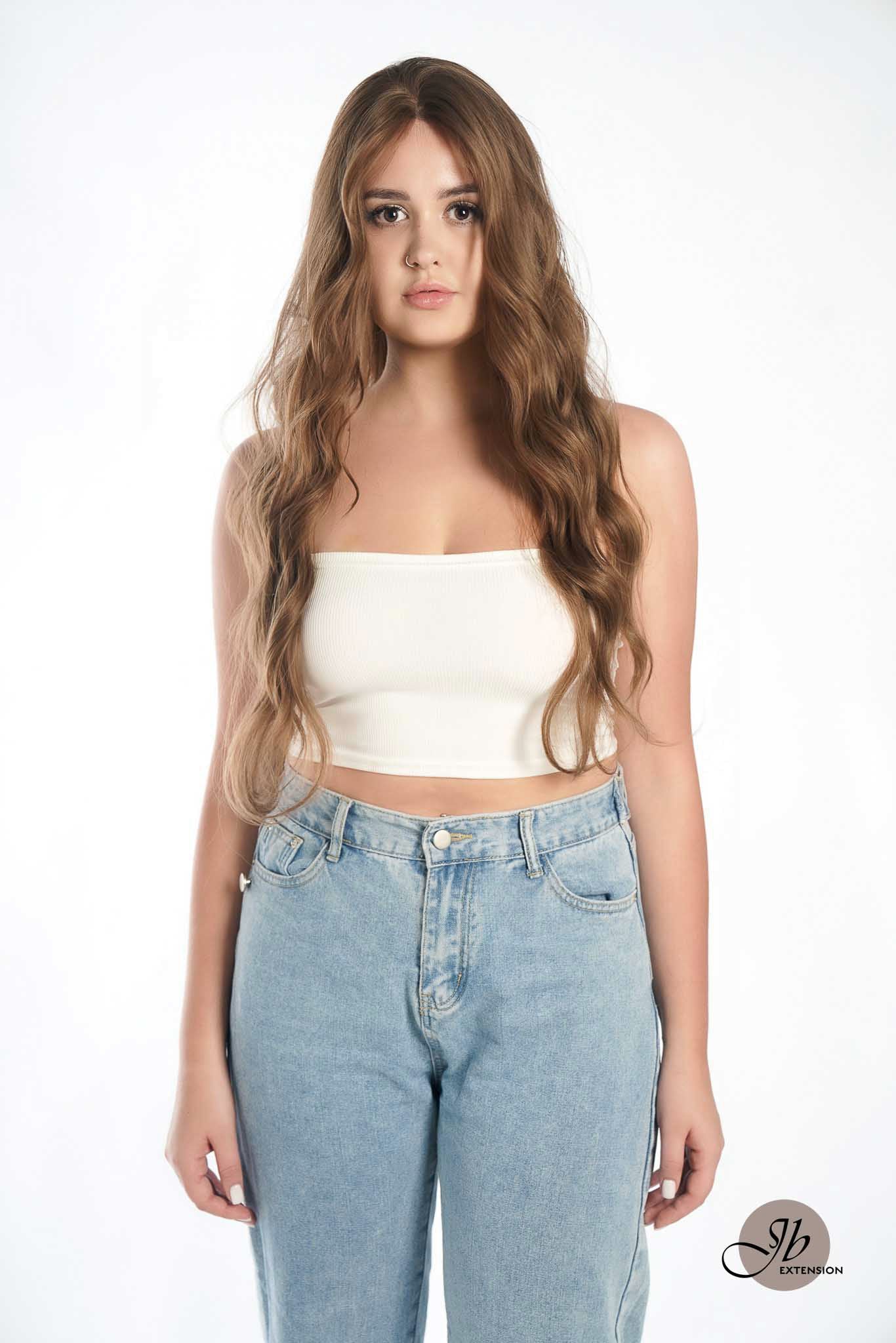 JBEXTENSION GENERATION FIVE 28 Inches Light Brown Body Wave Wig FLAVIA LIGHT BROWN