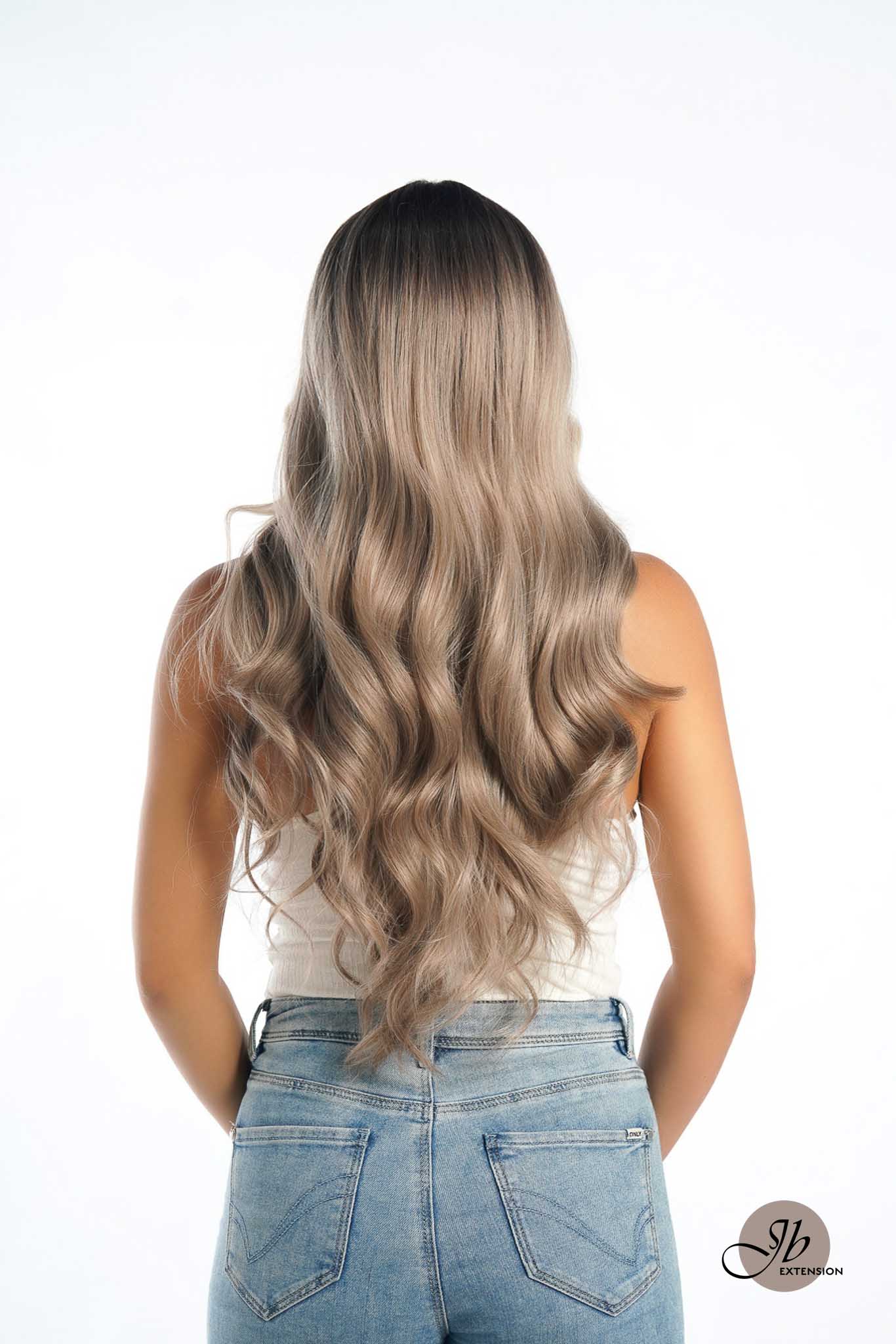 JBEXTENSION 27 Inches Blonde Curly Pre-Cut Frontlace Glueless Wig CLAUDIA