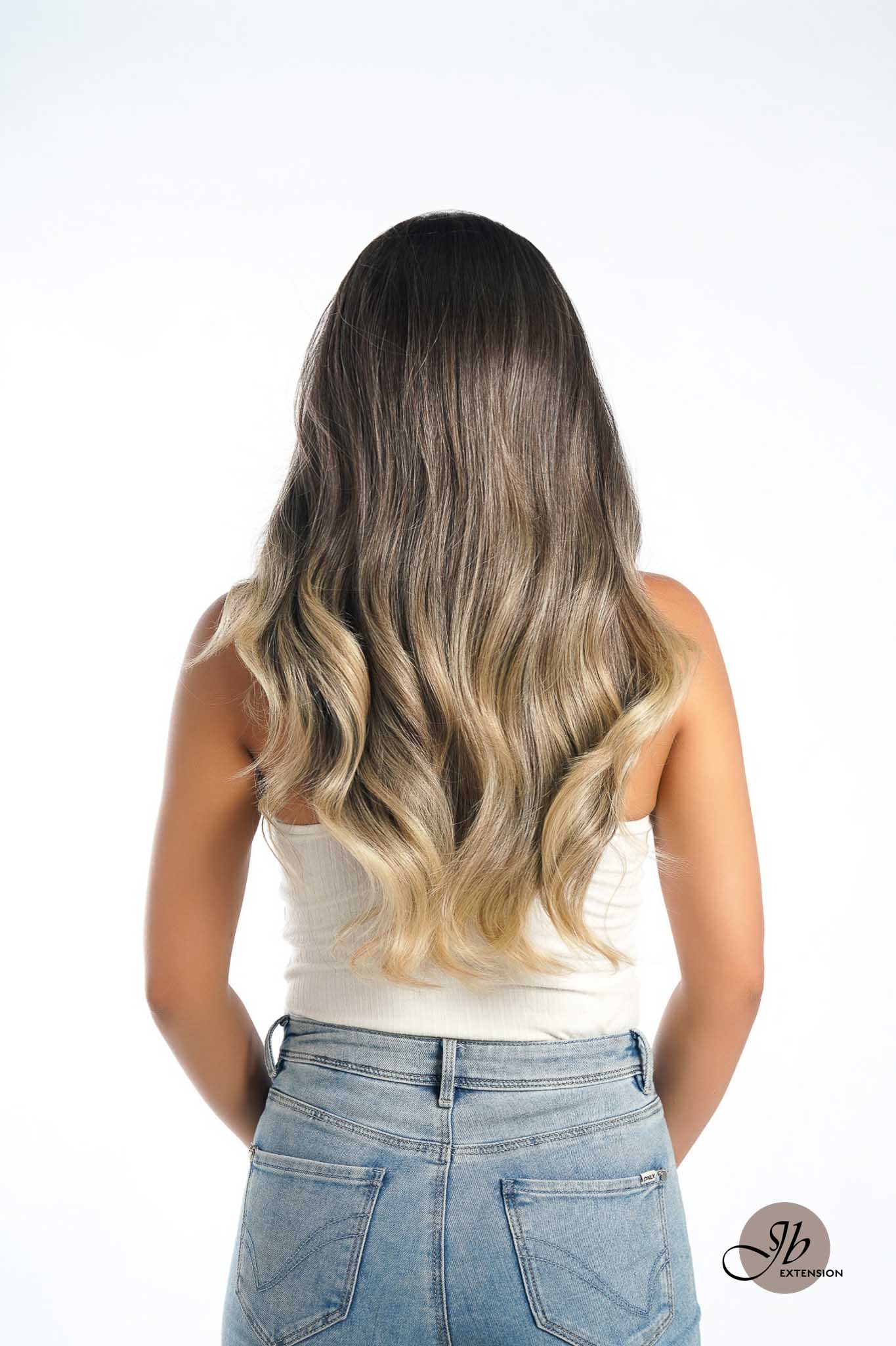 JBEXTENSION 26 Inches Curly Mix Blonde Free Part Pre-Cut Frontlace Glueless Wig CHELSEY