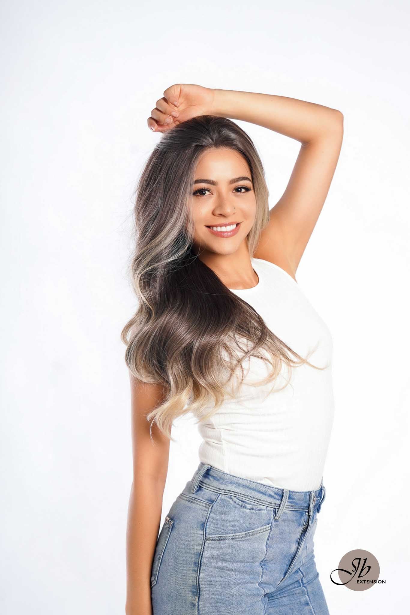 JBEXTENSION 26 Inches Curly Mix Blonde Free Part Pre-Cut Frontlace Glueless Wig CHELSEY