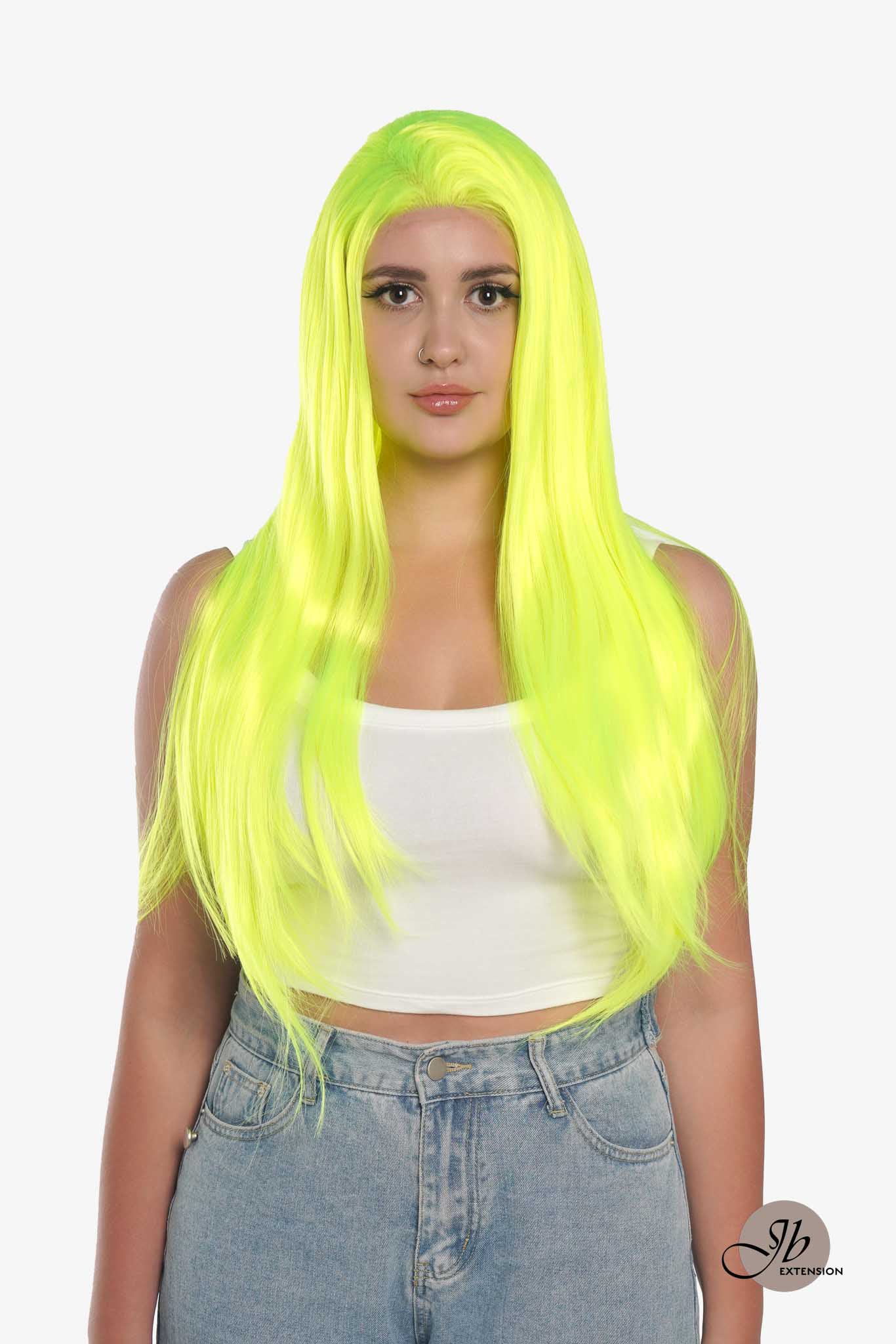 JBEXTENSION 26 Inches Neon Color Frontlace Glueless Wig NEON (FREE PARTING)