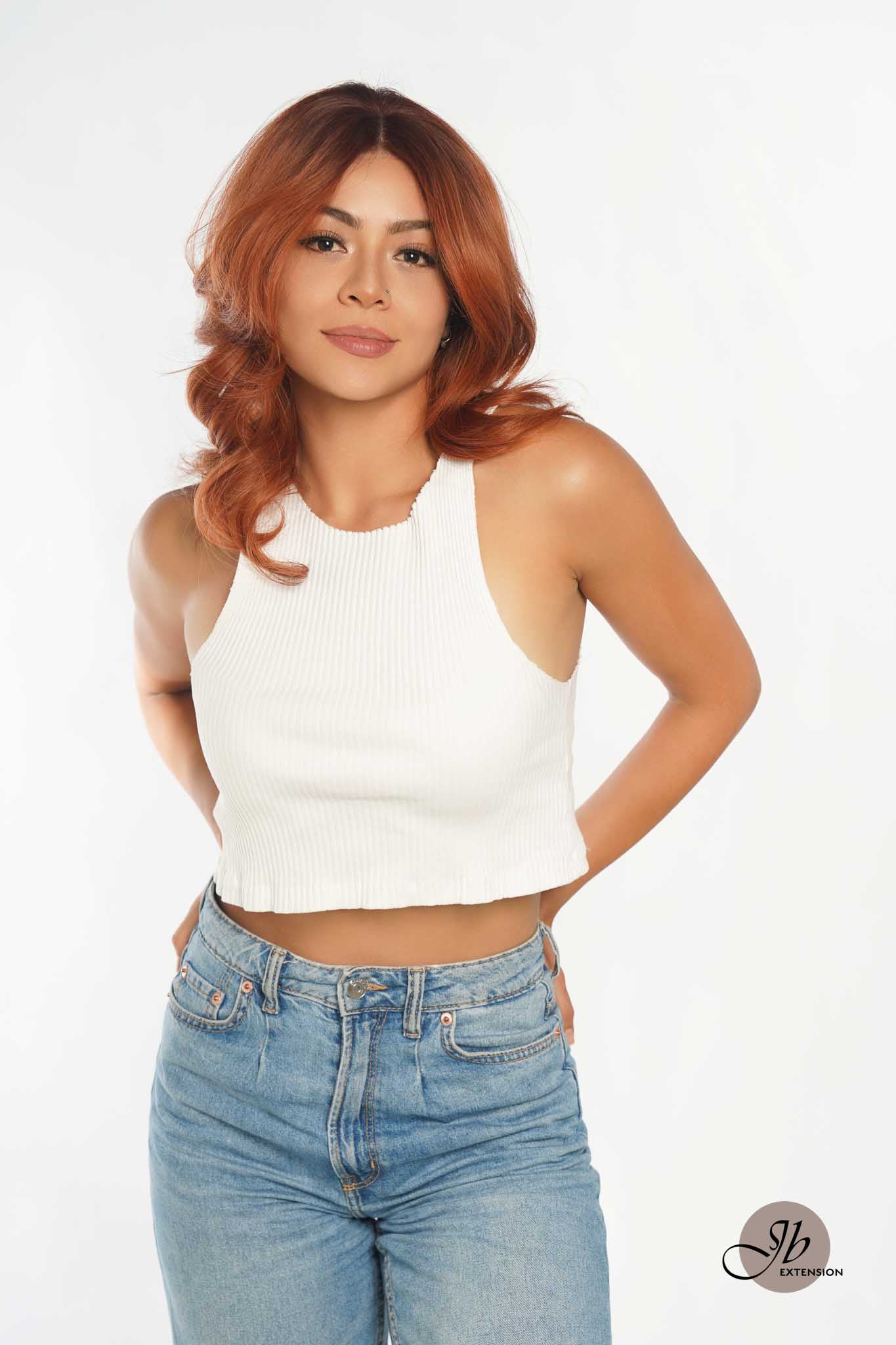 JBEXTENSION 20 Inches Copper Curly Lace Front Wig.Pre Plucked 13*4 HD Transparent Lace Frontal Handmade Futura Fiber Swiss Lace Synthetic Fiber Glueless Wig JADOR M COPPER