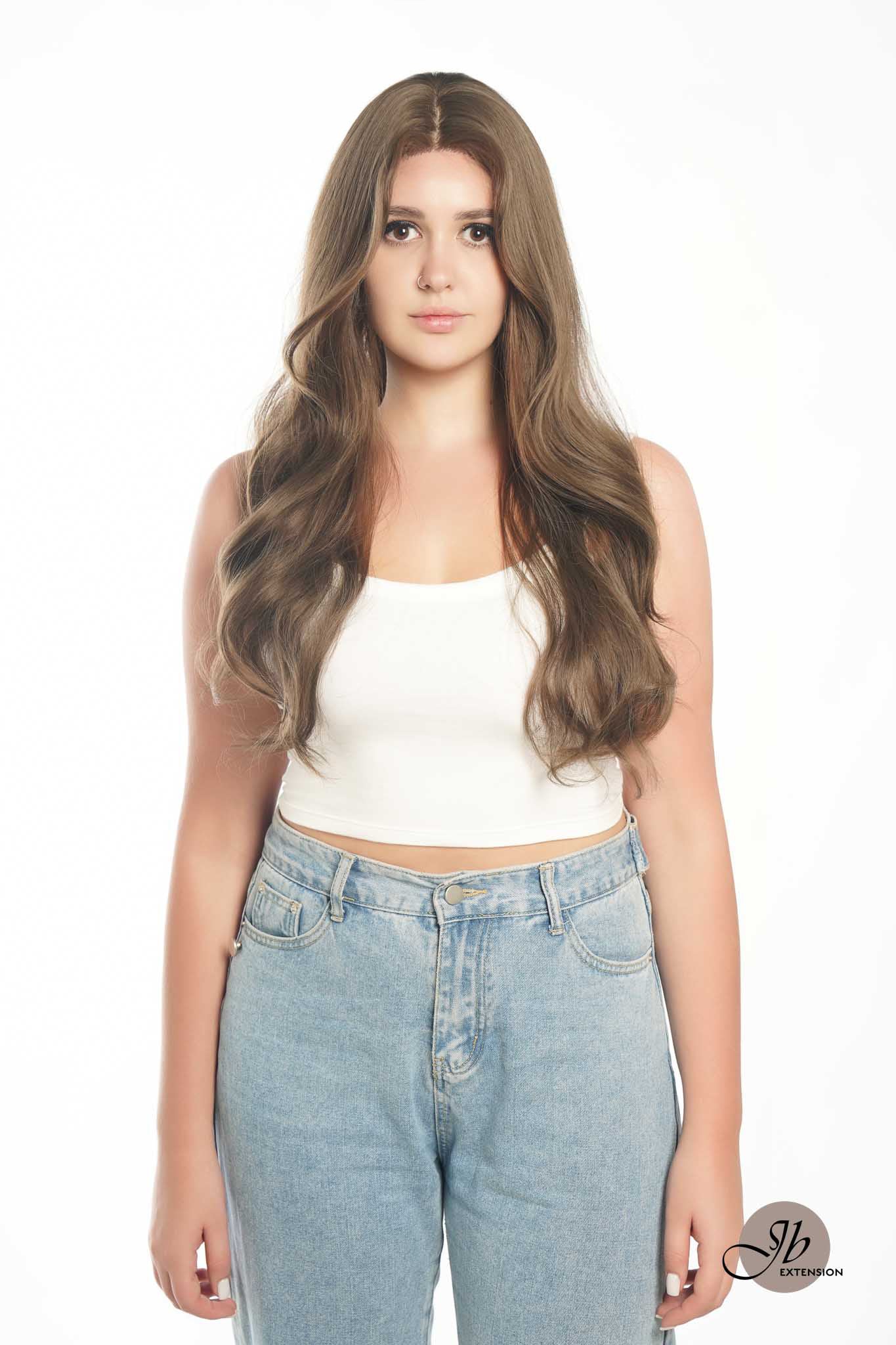 JBEXTENSION GENERATION FIVE 26 Inches Long Curly Brown Color Wig JUDY G5