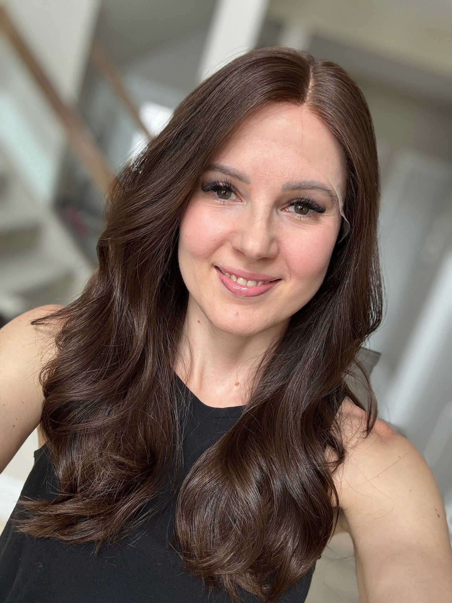 Euro Wig #13: 20" Medium Brown Luxury Cap (S)