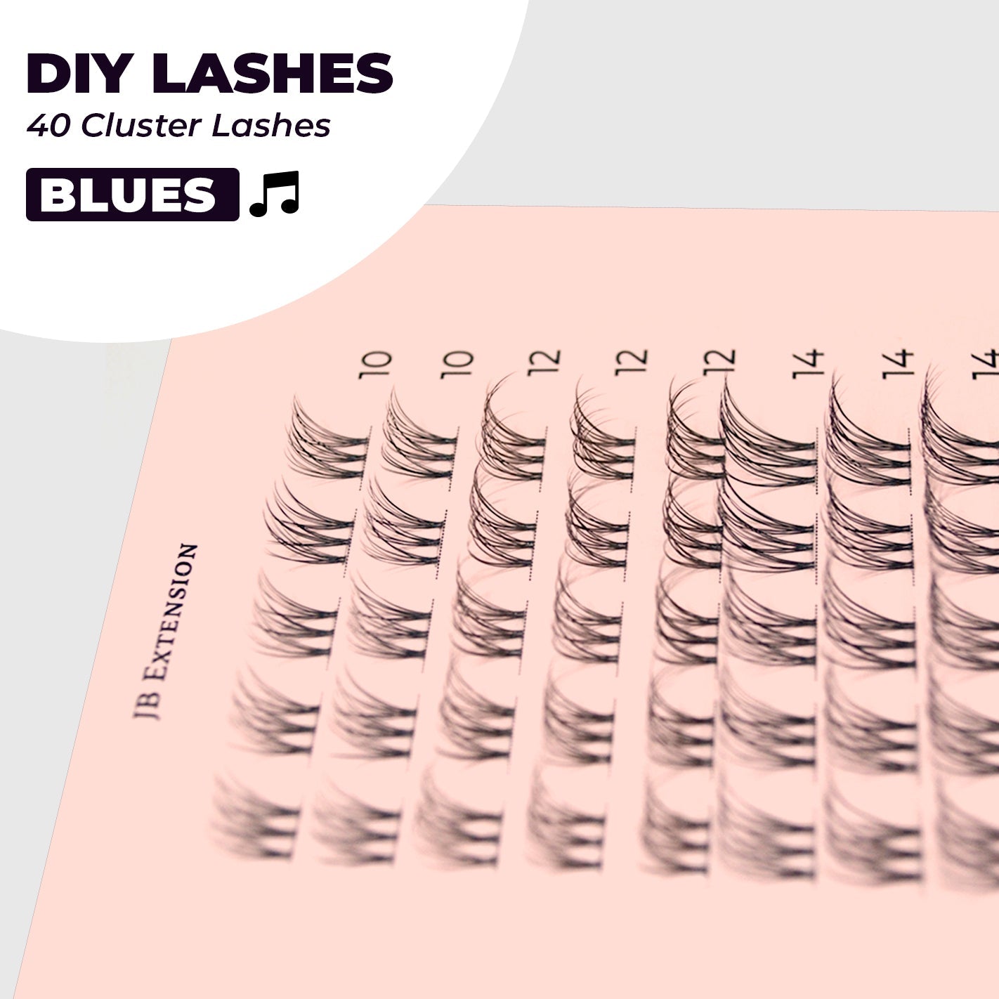 JBEXTENSION DIY EYELASHES - BLUES( Individual Lashes)