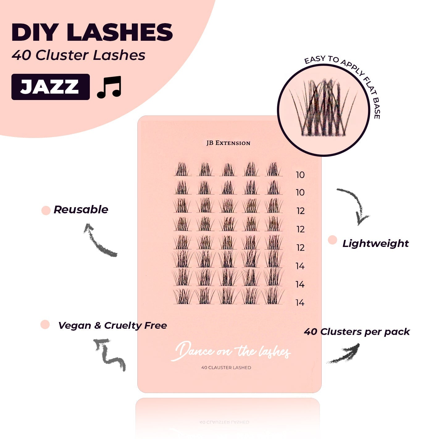JBEXTENSION DIY EYELASHES - JAZZ( Individual Lashes)