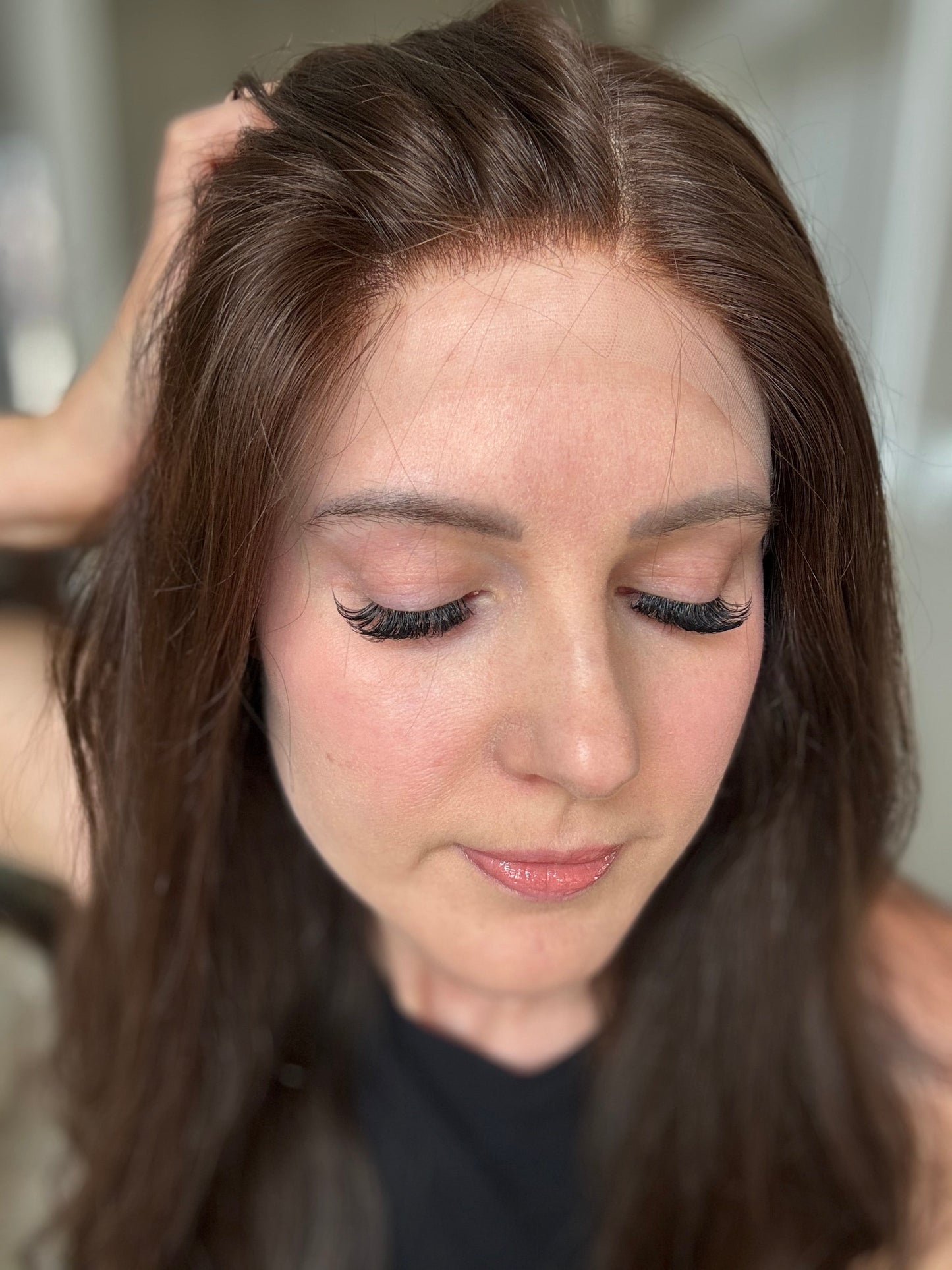 Euro Wig #7: 25" Dark Neutral Brown Comfort Cap (M)