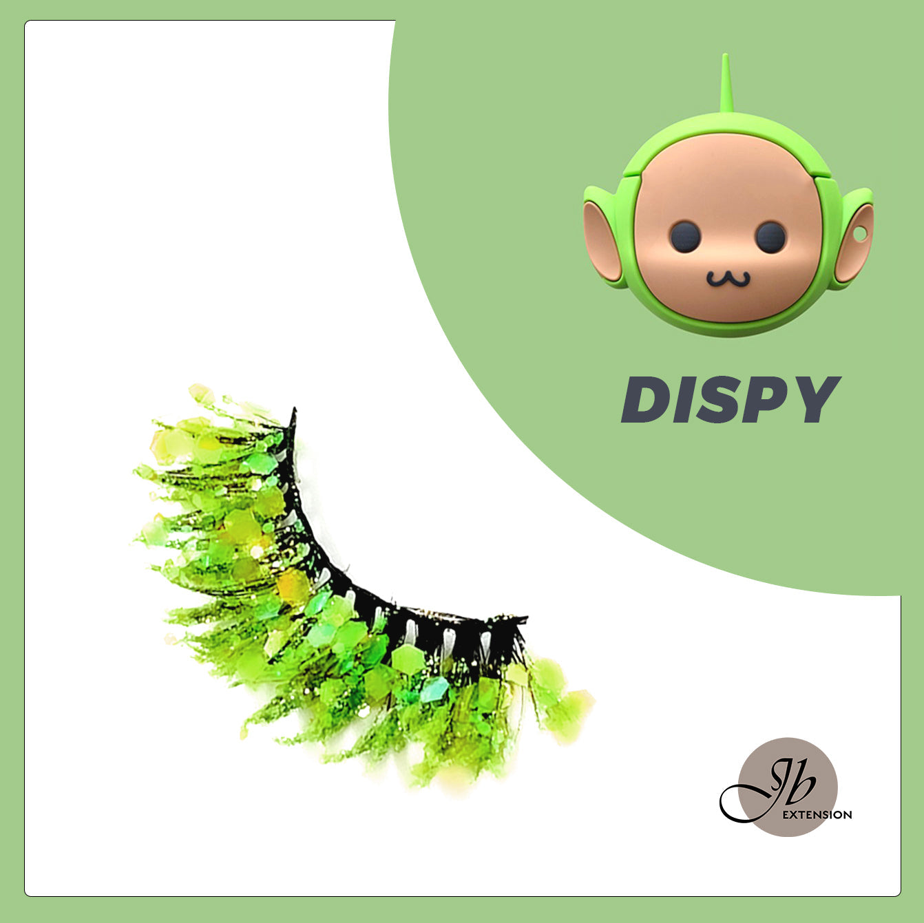 3D Color Luminous Fluffy Eyelashes DISPY teletubbies