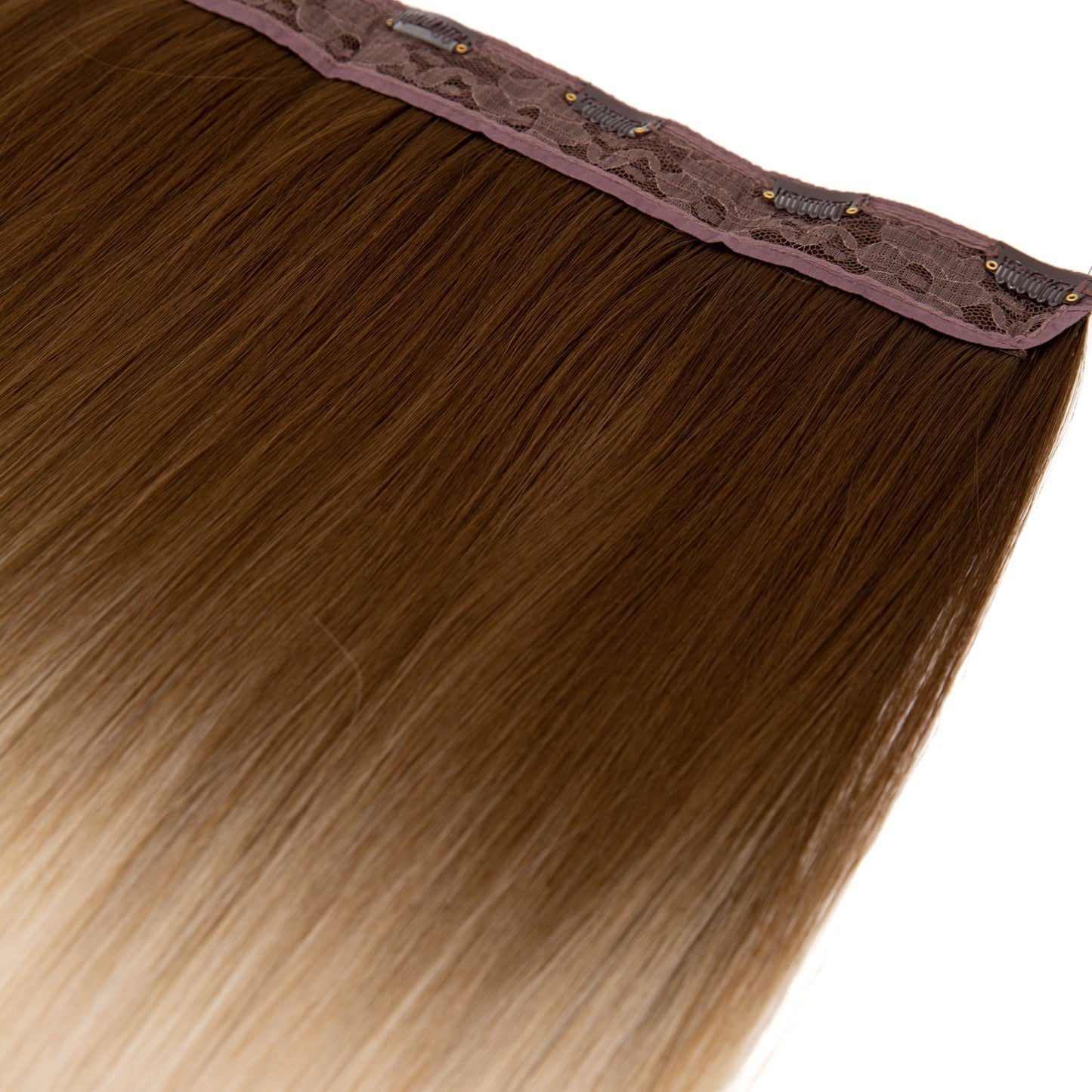 27" Hair Extensions Clip-in Straight 160g BLONDE BALAYAGE