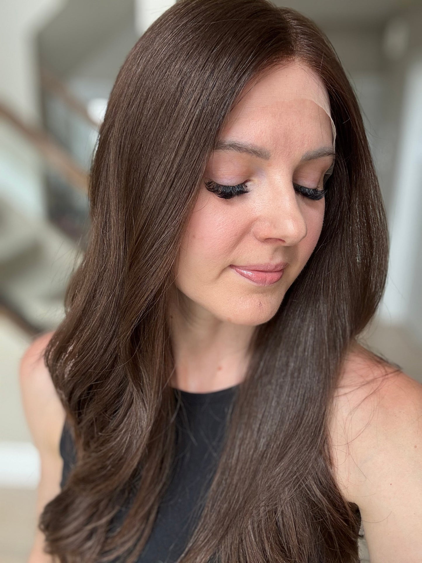 Euro Wig #12: 22" Medium Brown Luxury Cap (S)