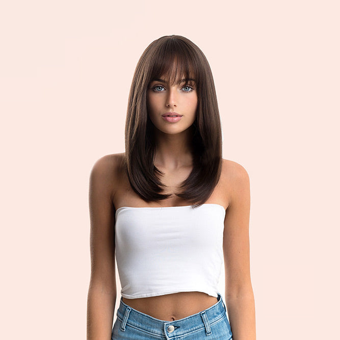 Short Bob Brown FEDERICA/ Influencer