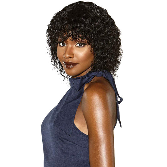 Sensationnel 12A 100% Virgin Human Hair Wet & Wavy Full Wig - DEEP BOB