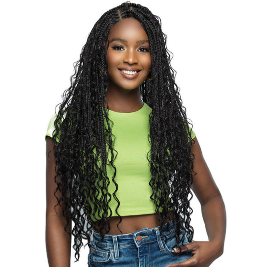 Bobbi Boss Glueless Hand-Tied HD Full Lace Wig - FLS001 - Boho Box Braid 32