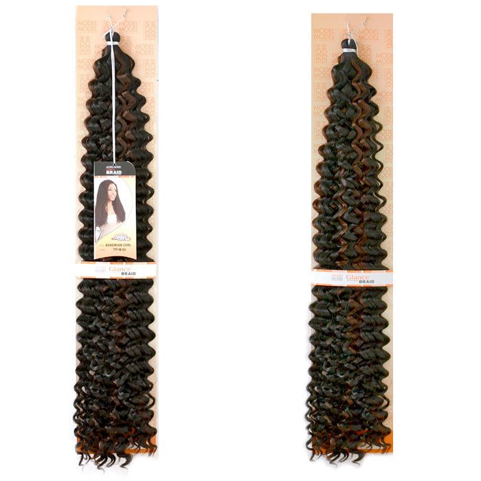 Model Model Glance Crochet Braid - BOHEMIAN CURL