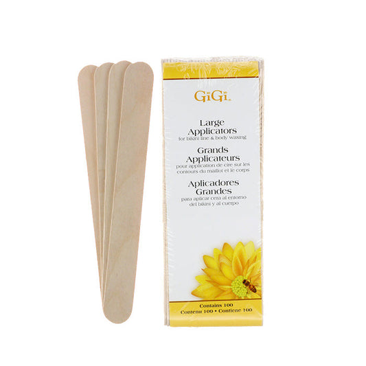 Gigi Large Applicators for Bikini Line & Body Waxing - 100 Pcs