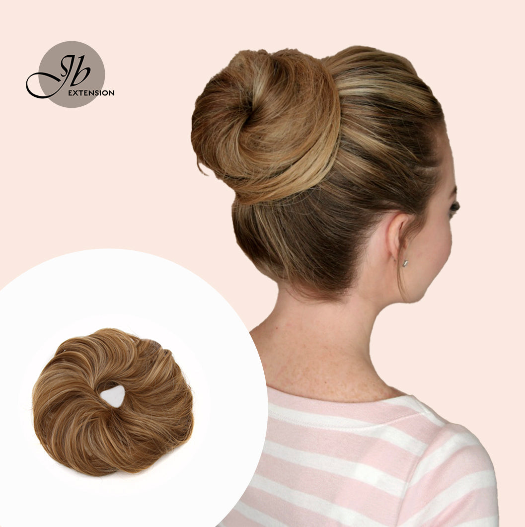 JBEXTENSION Messy Bun Hairpiece Hair Extension Ponytail with Elastic Rubber Band Updo Ponytail Hairpiece Synthetic Hair Extensions Scrunchies Ponytail Hairpieces for Women