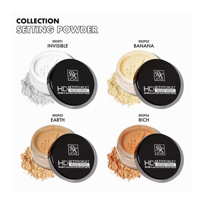 Ruby Kisses HD 16 HR Set N Forget Setting Powder Poudre Fixante - 0.4 Oz