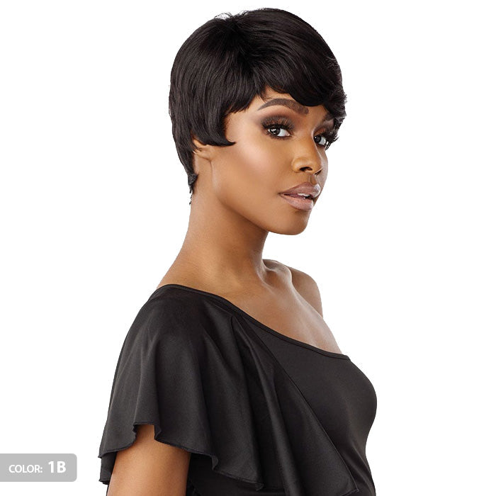 Sensationnel Empire Wig Salt & Pepper 100% Human Hair Wig - DENIA