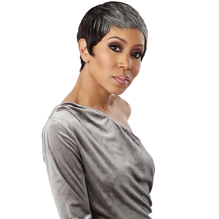 Sensationnel Empire Wig Salt & Pepper 100% Human Hair Wig - EVIE