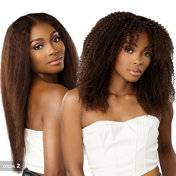 Sensationnel Empire  Wet & Wavy 100% Human Hair Weave - KINKY CURLY - 3 Packs Multi-Length