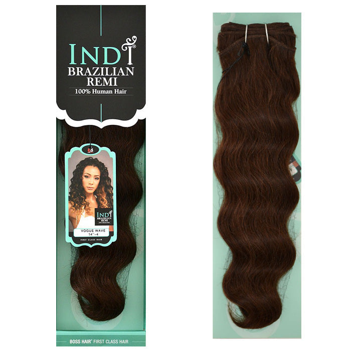 Bobbi Boss Indi Brazilian Remi 100% Human Hair Weave - VOGUE WAVE 18"