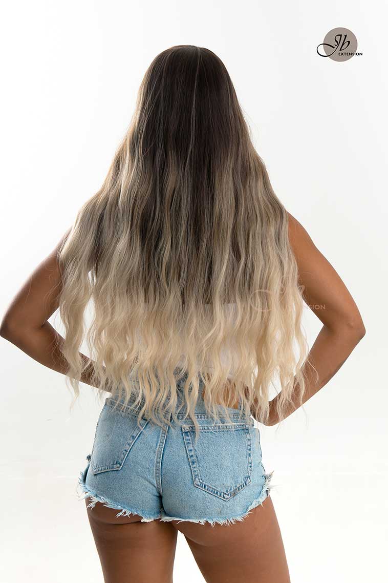 JBEXTENSION 30 Inches Long Body Wave Mix Dark Blonde Wig DIVA