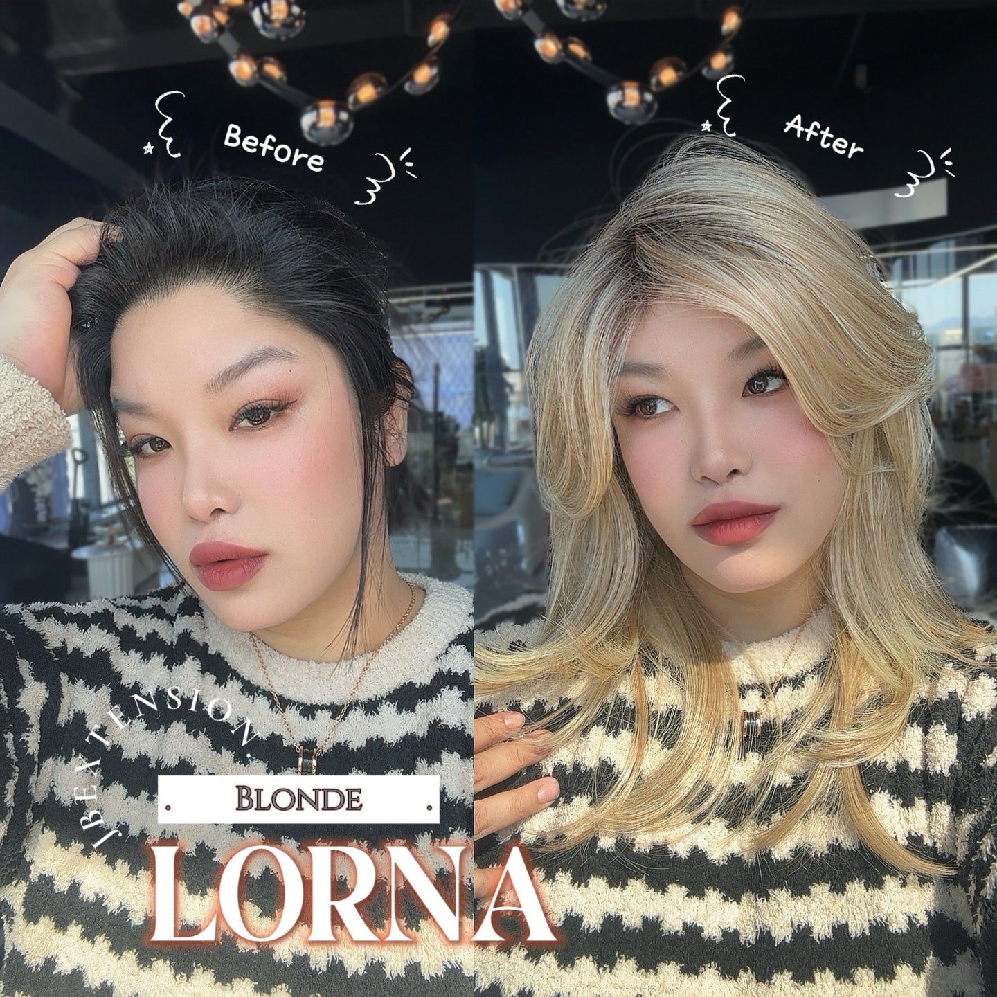 JBEXTENSION 18 Inches Blonde Curly Women Fashion Full Machine Wig With Bangs LORNA【PLUS PERMATEASE】【BENDY EAR TABS】