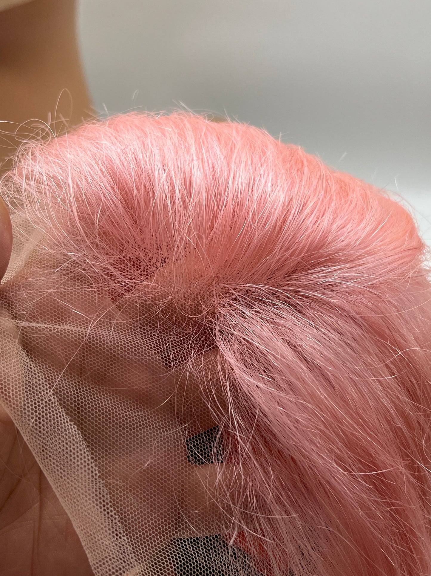 JBEXTENSION 10 Inches Real Human Hair 13x4 Bob Cut Pink Wig NICIK