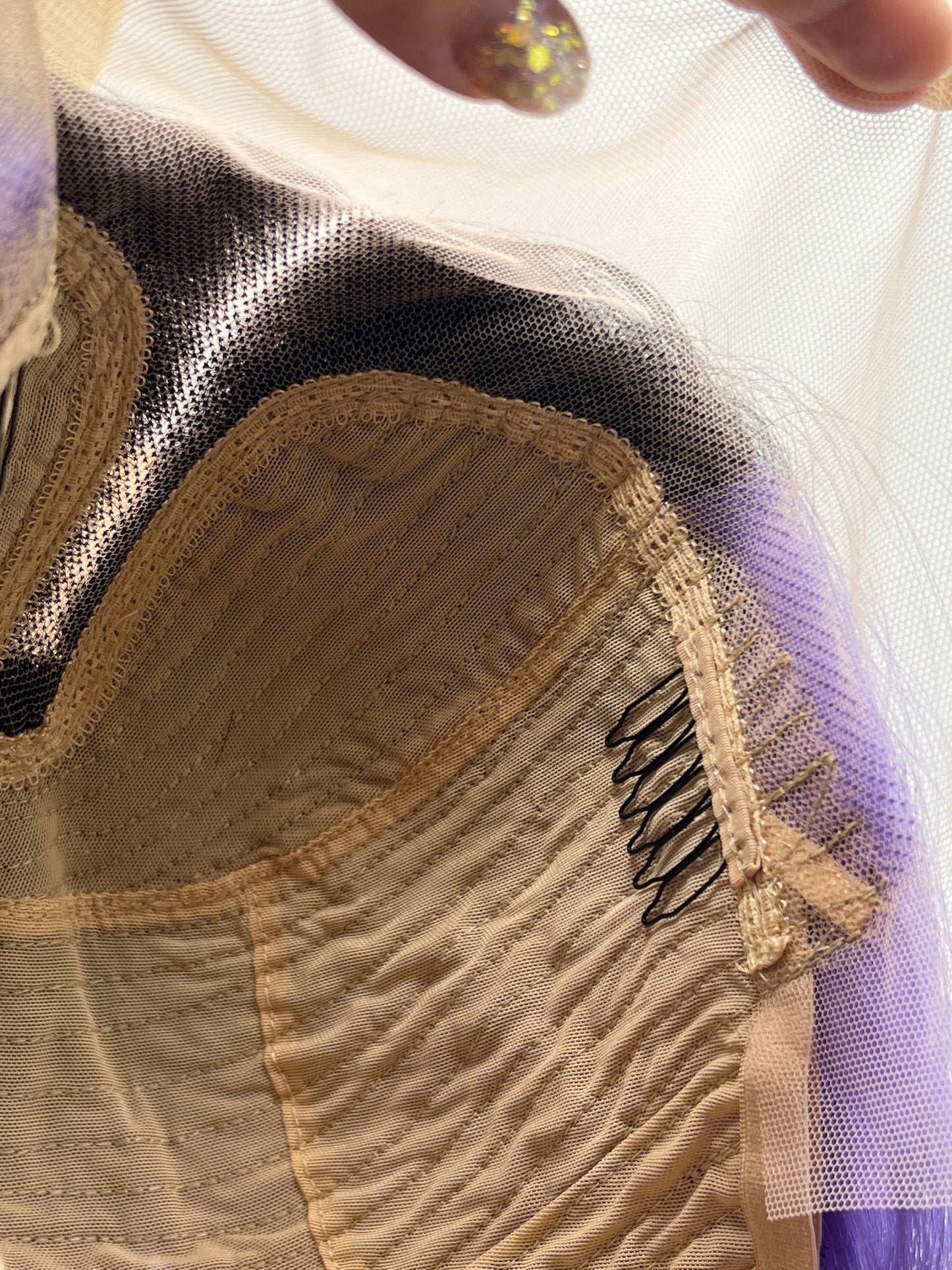 JBEXTENSION 12 Inches Bob Cut Frontlace Real Huaman Hair Crazy Color Wig PANDORA-HYACINTH