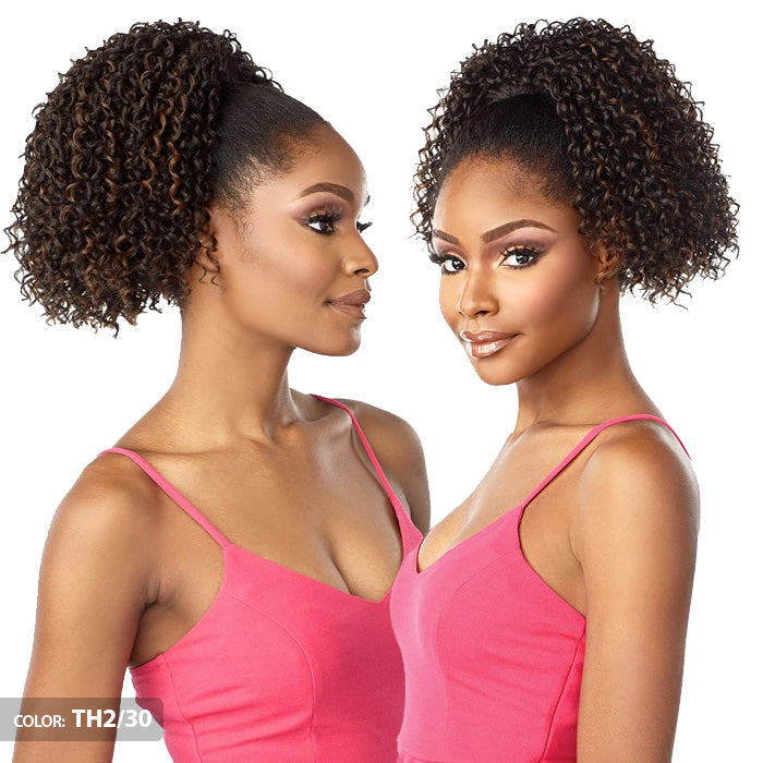 Sensationnel Instant Weave Drawstring Cap Up-Do Half Wig - IWD 10