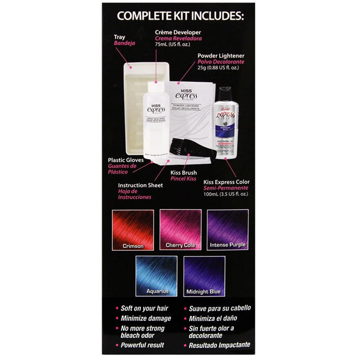 Kiss Colors Express Complete Hair Color Kit