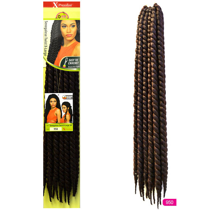 Outre X-Pression Pre-Looped Crochet Braid - SENEGALESE TWIST X-LARGE 14/18/24"