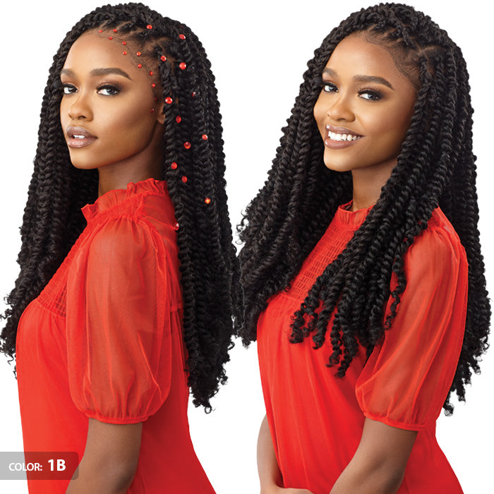 Outre X-Pression Twisted Up Crochet Braid - WATERWAVE FRO TWIST 22" 2X