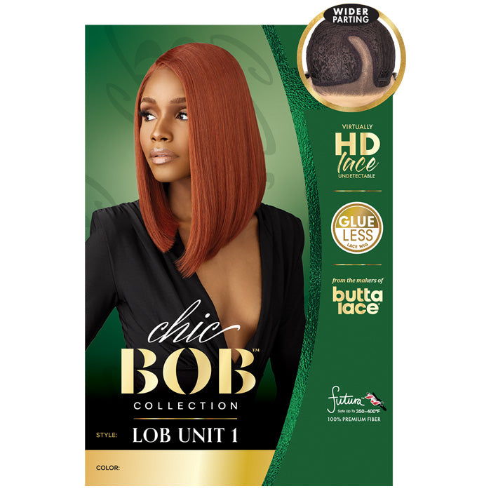 Sensationnel Butta Chic Bob Glueless 5" Deep Part HD Lace Front Wig - LOB UNIT 1