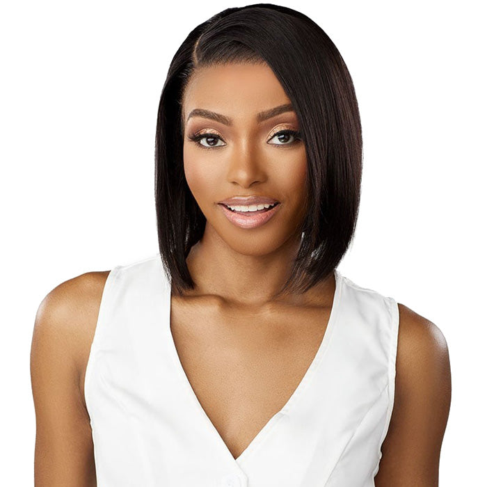 Sensationnel 13A 100% Virgin Human Hair Glueless 13x4 HD Lace Frontal Wig - STRAIGHT BOB 12" - Pre-Plucked