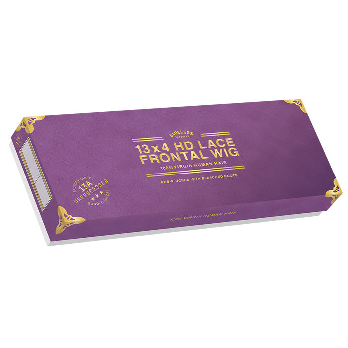 Sensationnel 13A 100% Virgin Human Hair Glueless 13x4 HD Lace Frontal Wig - STRAIGHT BOB 12" - Pre-Plucked