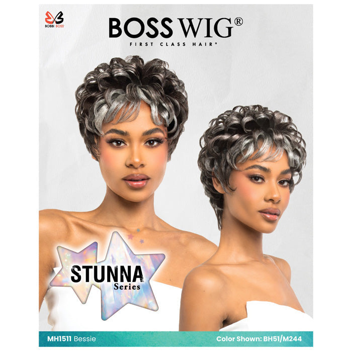 Bobbi Boss Stunna 100% Unprocessed Human Hair Full Wig - MH1511 BESSIE