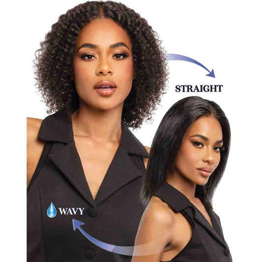 Bobbi Boss Glueless 100% Unprocessed Human Hair 13x4 Lace Front Wig Wet & Wavy - MHLF531 RHEA