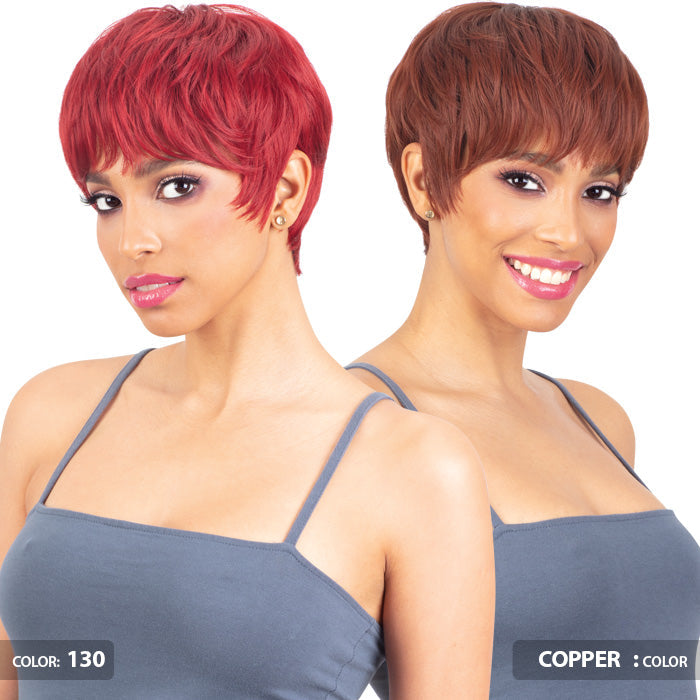 Model Model Clair Human Hair Blend Full Wig - BB-009