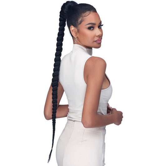 Bobbi Boss Human Hair Blend Ponytail - MOD060 BOX BRAID 40